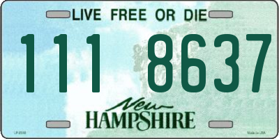 NH license plate 1118637