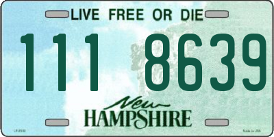 NH license plate 1118639