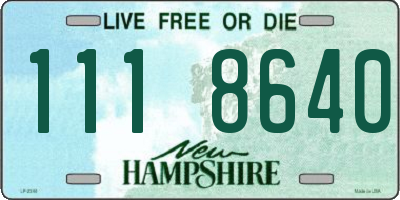 NH license plate 1118640