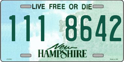 NH license plate 1118642