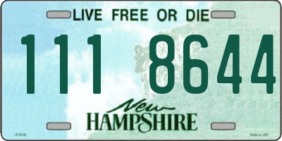 NH license plate 1118644