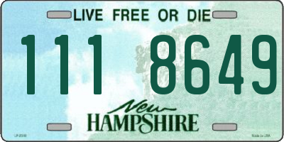 NH license plate 1118649