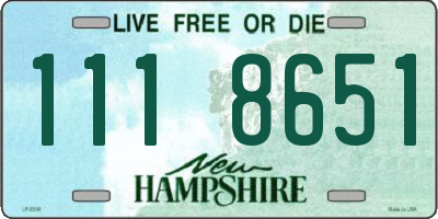 NH license plate 1118651