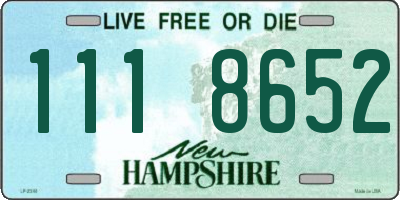 NH license plate 1118652
