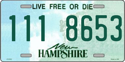 NH license plate 1118653