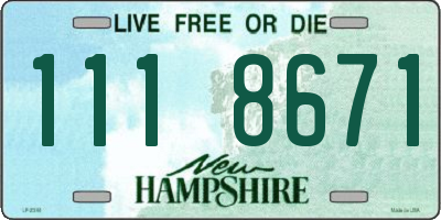 NH license plate 1118671