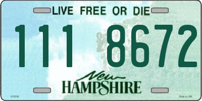 NH license plate 1118672