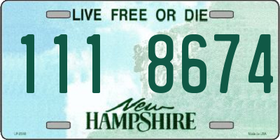 NH license plate 1118674