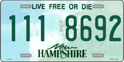 NH license plate 1118692