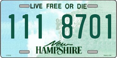 NH license plate 1118701