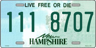 NH license plate 1118707