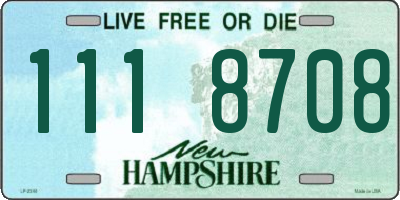 NH license plate 1118708