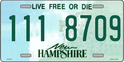 NH license plate 1118709