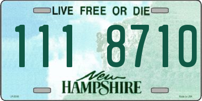 NH license plate 1118710