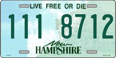 NH license plate 1118712