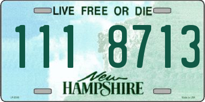 NH license plate 1118713