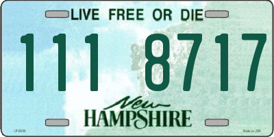 NH license plate 1118717