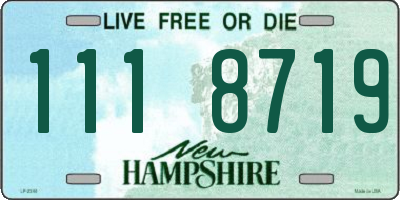 NH license plate 1118719