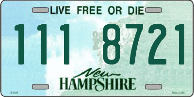 NH license plate 1118721