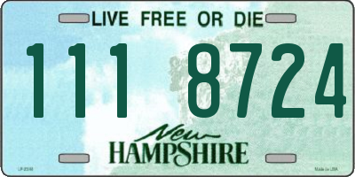 NH license plate 1118724