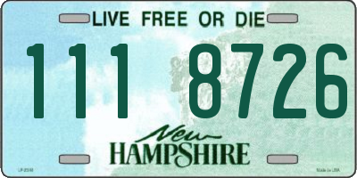NH license plate 1118726