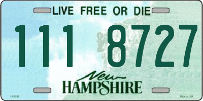 NH license plate 1118727