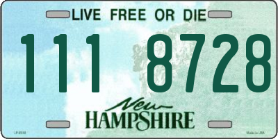 NH license plate 1118728