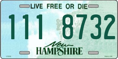 NH license plate 1118732