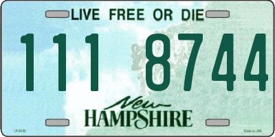 NH license plate 1118744