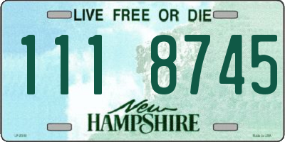 NH license plate 1118745