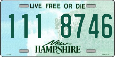 NH license plate 1118746