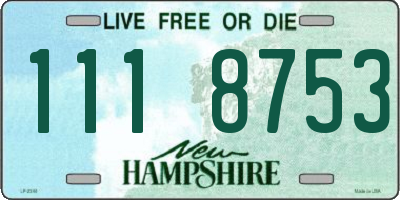 NH license plate 1118753
