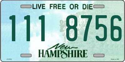 NH license plate 1118756