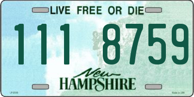 NH license plate 1118759
