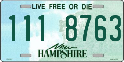 NH license plate 1118763