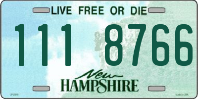 NH license plate 1118766