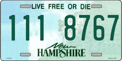 NH license plate 1118767