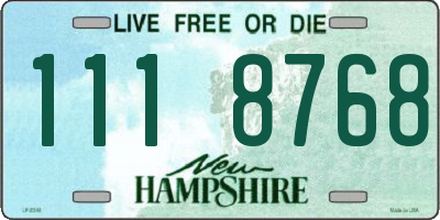 NH license plate 1118768