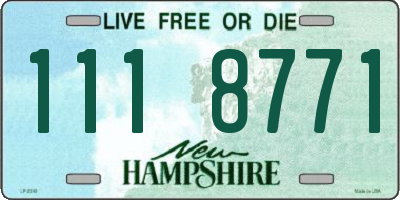 NH license plate 1118771