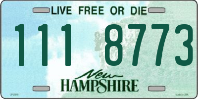 NH license plate 1118773