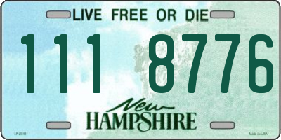 NH license plate 1118776