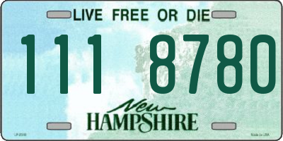 NH license plate 1118780