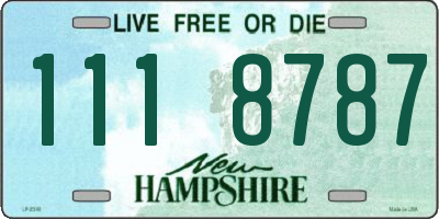 NH license plate 1118787