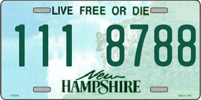 NH license plate 1118788