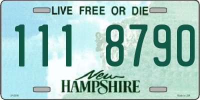 NH license plate 1118790