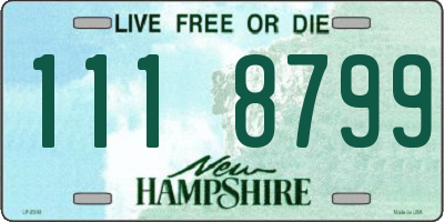 NH license plate 1118799