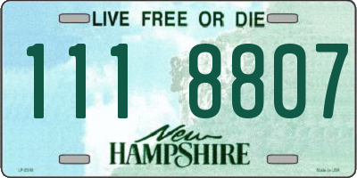 NH license plate 1118807