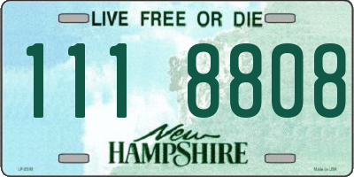 NH license plate 1118808