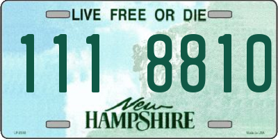 NH license plate 1118810