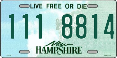 NH license plate 1118814
